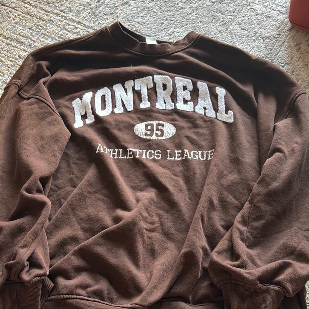Montreal '95 Athletics League Brown Crewneck Sweatshirt